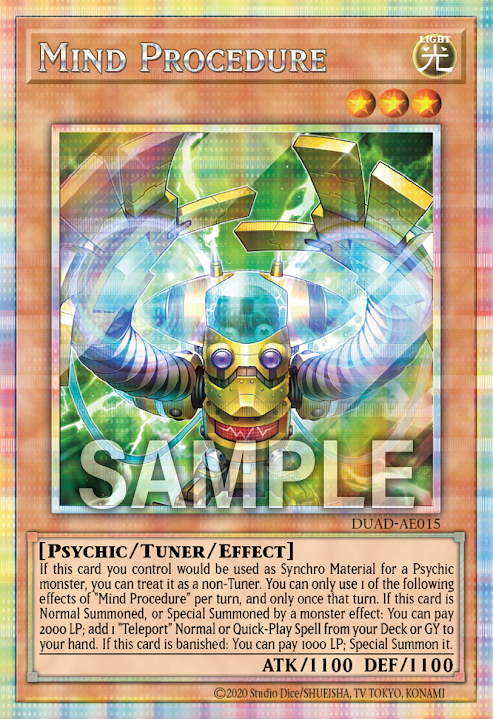 [遊戲王亞英版]精神程式/メンタルプロシージャー/Mind Procedure