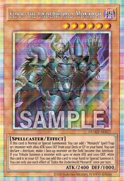[遊戲王亞英版]冥帝王 哀多斯/冥帝王エイドス/Eidos the Underworld Monarch