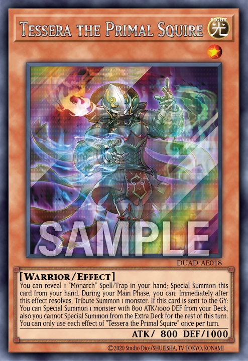 [遊戲王亞英版]源帝從騎 特瑟拉/源帝従騎テセラ/Tessera the Prime Squire