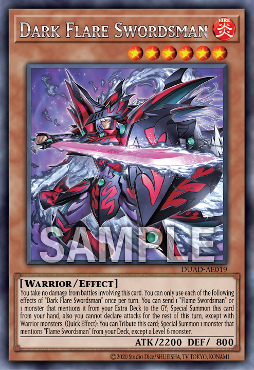[遊戲王亞英版]黑炎的劍士 黑炎劍士/黒炎の剣士－ブラック・フレア・ソードマン－/Dark Flare Swordsman