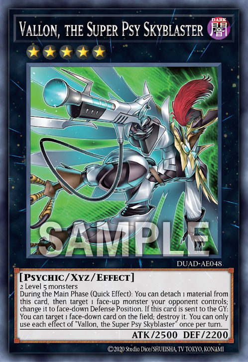 [遊戲王亞英版]超念銃士 瓦隆/ 超念銃士ヴァロン/Vallon, the Psychic Skyblaster