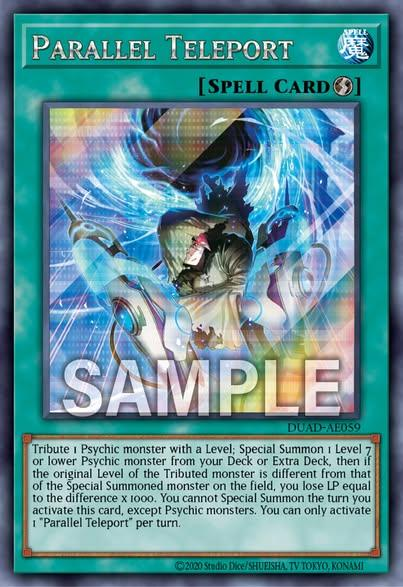 [遊戲王亞英版]平行瞬移/  パラレル・テレポート/Parallel Teleport