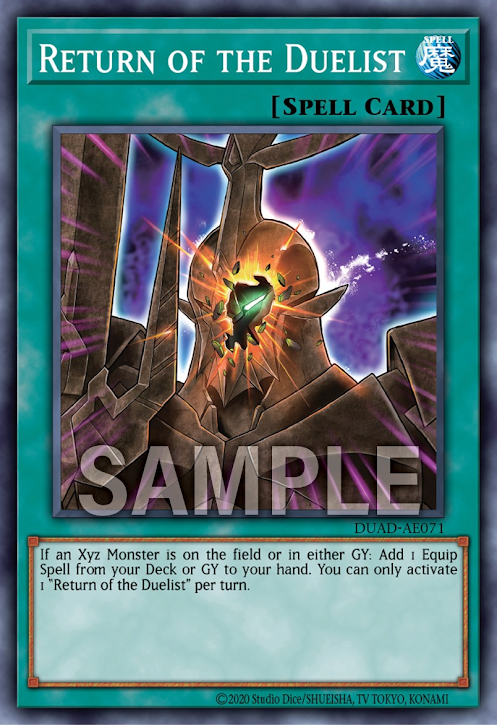 [遊戲王亞英版] 決鬥者歸來/リターン・オブ・ザ・デュエリスト/Return of the Duelist