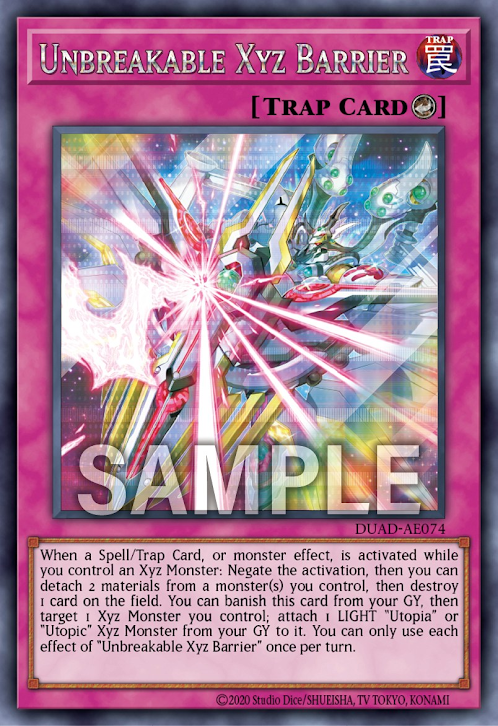 [遊戲王亞英版] 超量不破障壁/エクシーズ・アンブレイカブル・バリア/Xyz Unbreakable Barrier