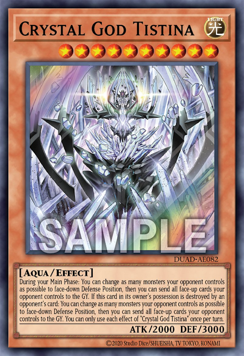 [遊戲王亞英版] 結晶神緹斯緹那 / 結晶神ティスティナ / Crystal God Tistina