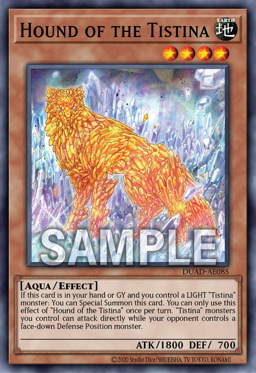 [遊戲王亞英版] 緹斯緹那的獵犬 / ティスティナの猟犬 / Hound of the Tistina