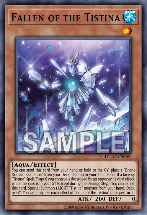 [遊戲王亞英版] 緹斯緹那的墮落之子 / ティスティナの落とし子 / Fallen of the Tistina