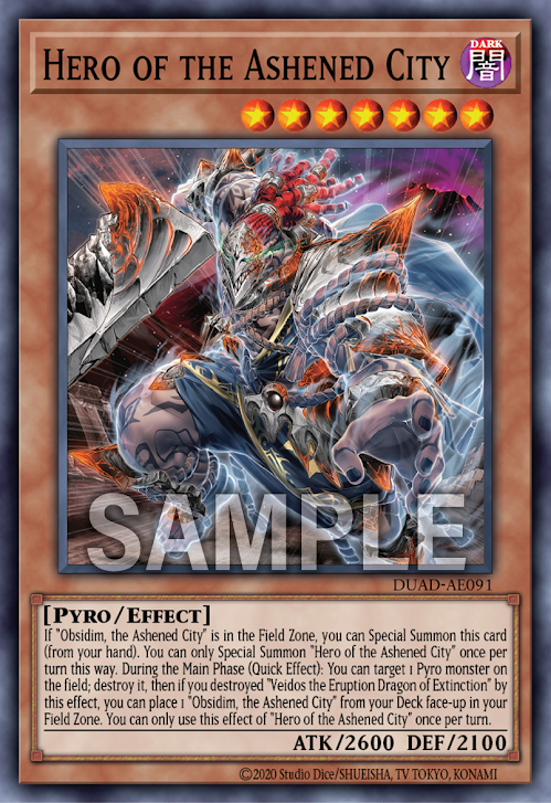 [遊戲王亞英版] 灰滅都的英雄 / 灰滅せし都の英雄 / Hero of the Ashened City