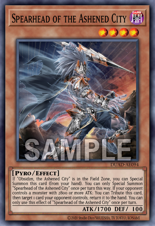 [遊戲王亞英版] 灰滅都的先懸 / 灰滅せし都の先懸 / Spearhead of the Ashened City