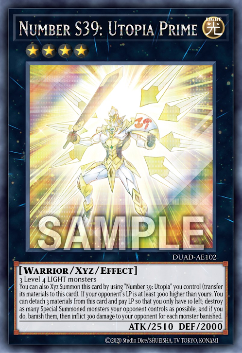 [遊戲王亞英版] SNo.39 希望皇霍普ONE / SNo.39 希望皇ホープONE / Number S39: Utopia Prime