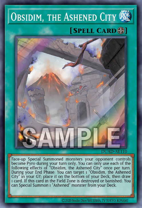 [遊戲王亞英版] 灰滅都 奧布希迪 / 灰滅の都 オブシディム / Obsidim, the Ashened City