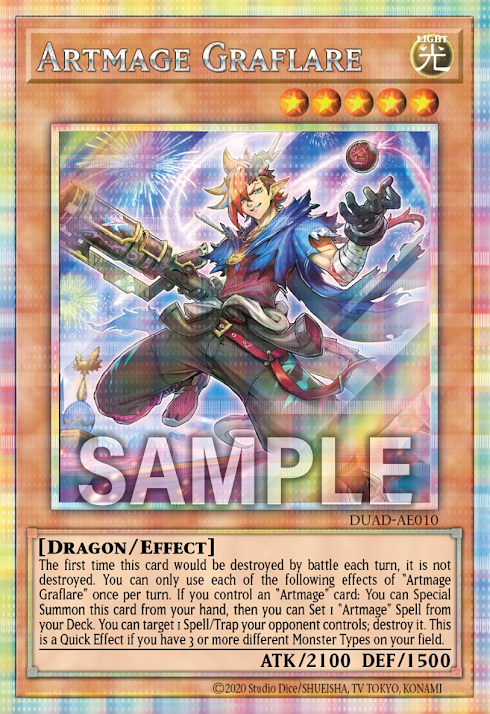 [遊戲王亞英版]神芸學徒 古拉弗拉/神芸学徒 グラフレア/Artmegia Graphlare