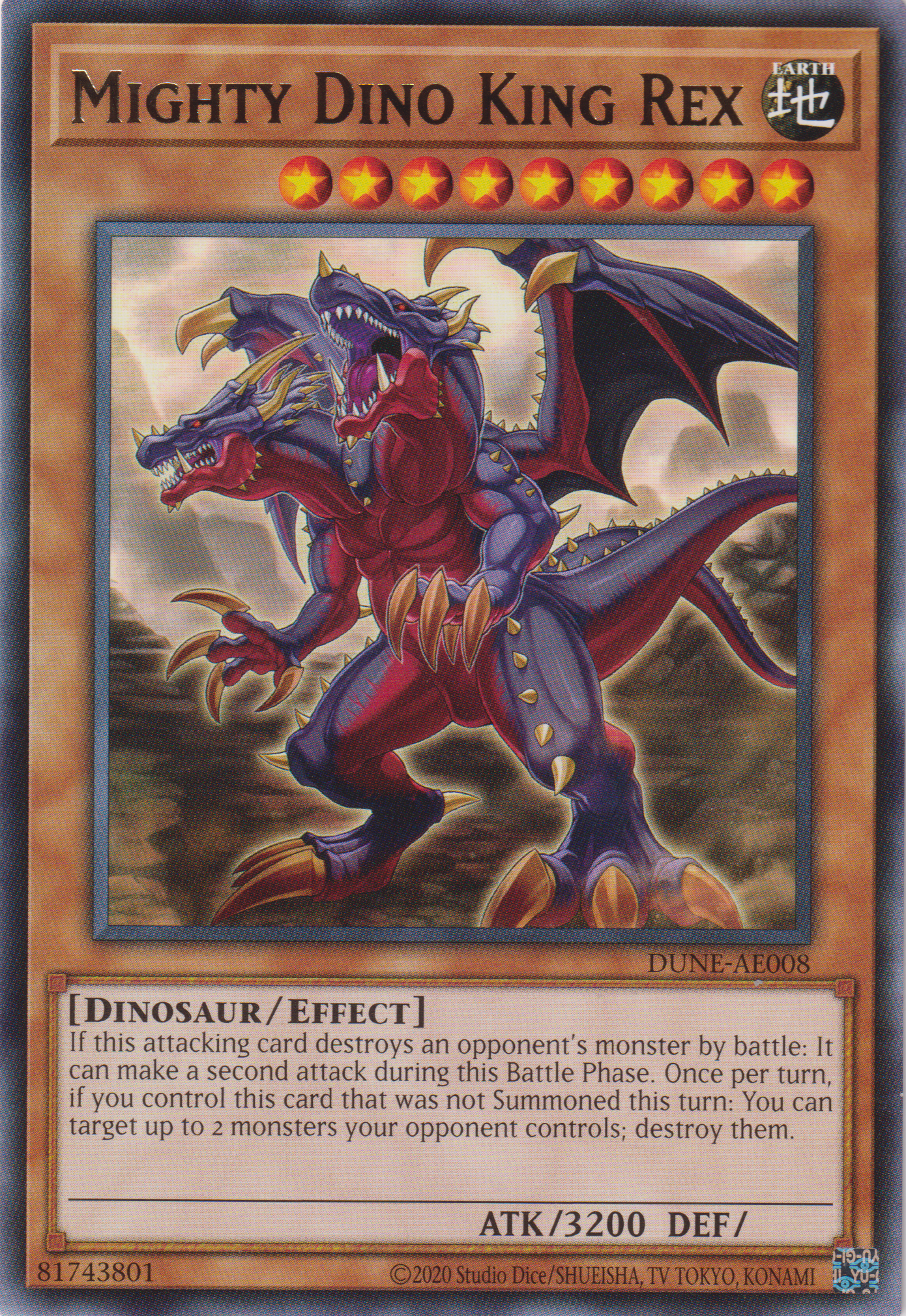 [遊戲王亞英版] 龍王 霸龍王 / 竜王キング・レックス / Mighty Dino King Rex-Trading Card Game-TCG-Oztet Amigo