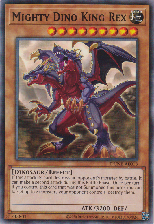 [遊戲王亞英版] 龍王 霸龍王 / 竜王キング・レックス / Mighty Dino King Rex-Trading Card Game-TCG-Oztet Amigo
