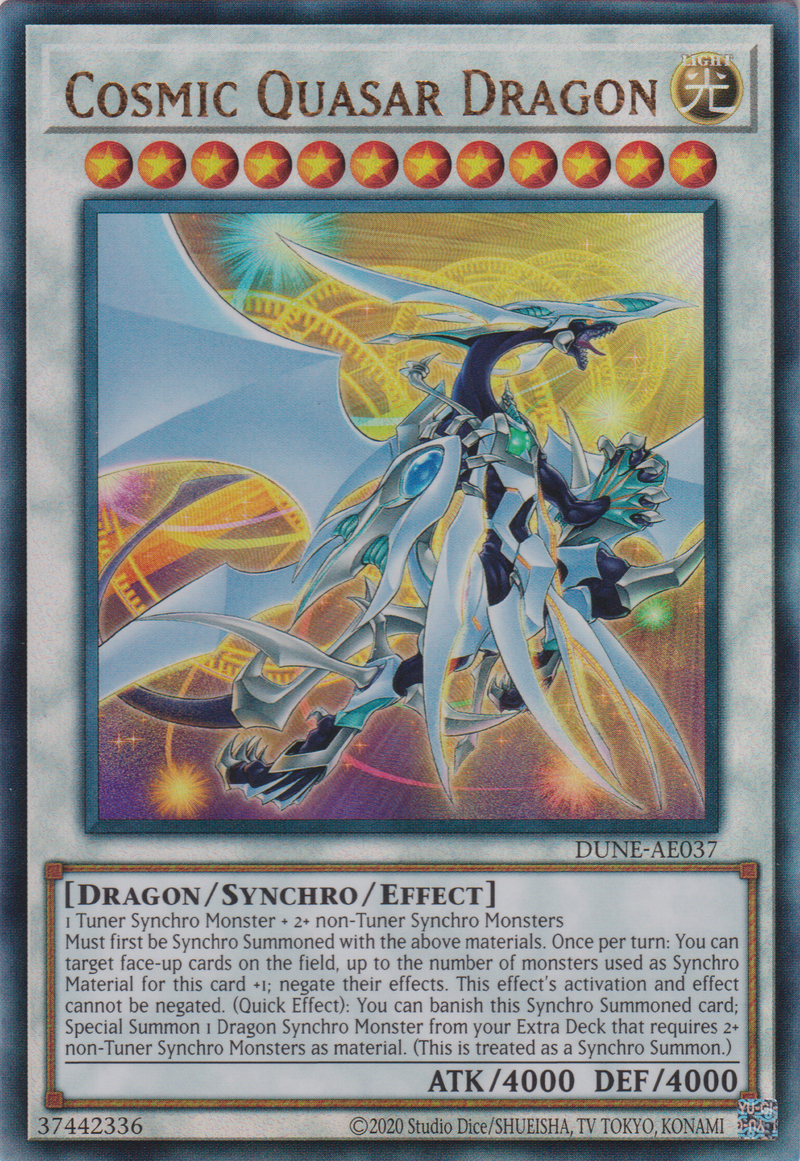 [遊戲王亞英版] 宇宙類星龍  / コズミック・クェーサー・ドラゴンー / Cosmic Quasar Dragon-Trading Card Game-TCG-Oztet Amigo