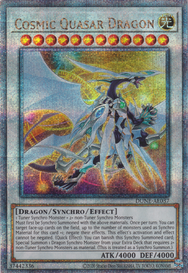 [遊戲王亞英版] 宇宙類星龍  / コズミック・クェーサー・ドラゴンー / Cosmic Quasar Dragon-Trading Card Game-TCG-Oztet Amigo