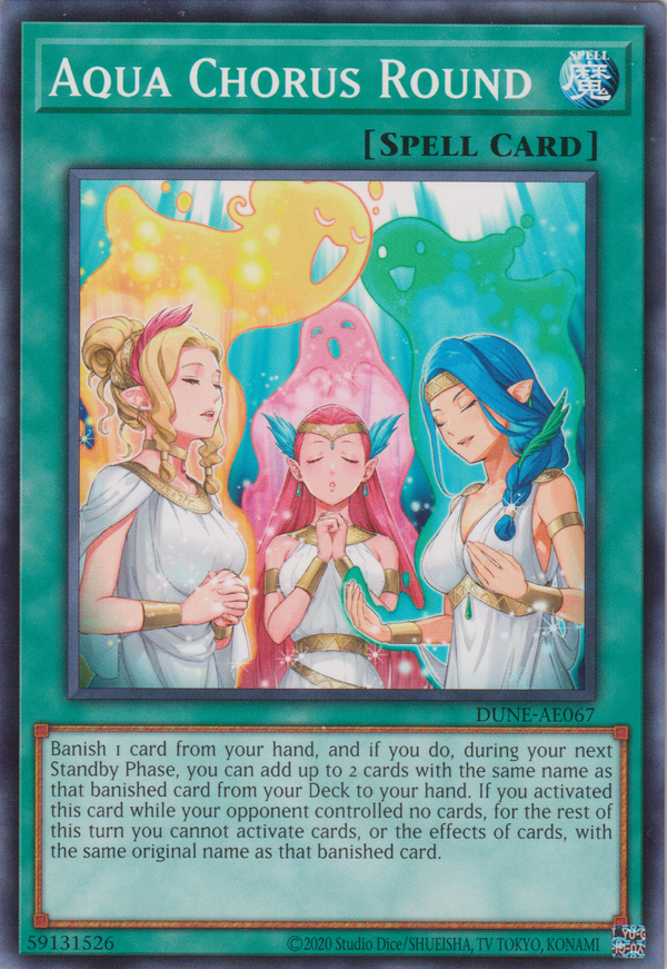 [遊戲王亞英版] 水之輪唱 / アクアの輪唱 / Aqua Chorus Round-Trading Card Game-TCG-Oztet Amigo