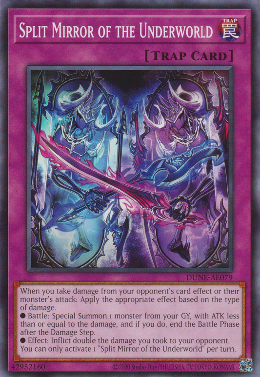 [遊戲王亞英版] 冥府無限反射鏡 / 冥府の合わせ鏡 / Split Mirror of the Underworld-Trading Card Game-TCG-Oztet Amigo