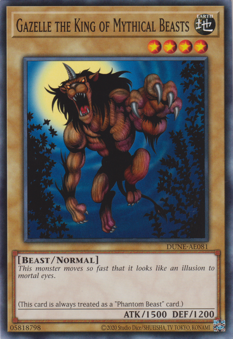 [遊戲王亞英版] 幻獸王 卡傑魯 / 幻獣王ガゼル / Gazelle the King of Mythical Beasts-Trading Card Game-TCG-Oztet Amigo