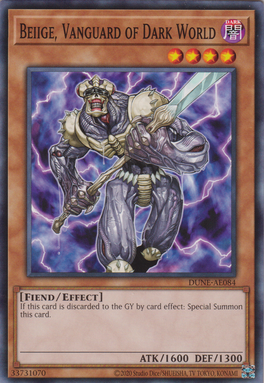 [遊戲王亞英版] 暗黑界的尖兵貝吉 / 暗黒界の尖兵 ベージ / Beiige, Vanguard of Dark World-Trading Card Game-TCG-Oztet Amigo