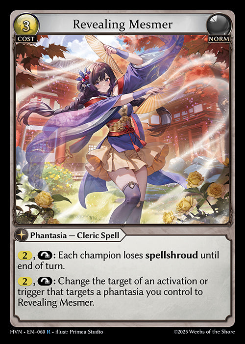 Grand Archive single card - HVN - EN-060 - Revealing Mesmer(R)