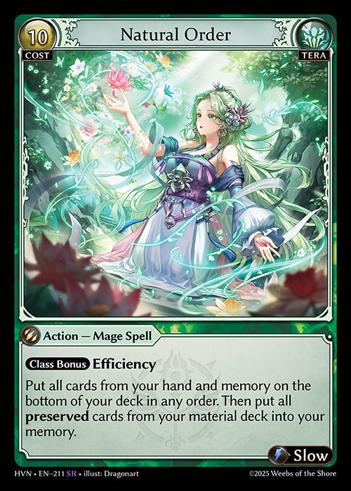 Grand Archive single card - HVN - EN-211 - Natural Order(SR)