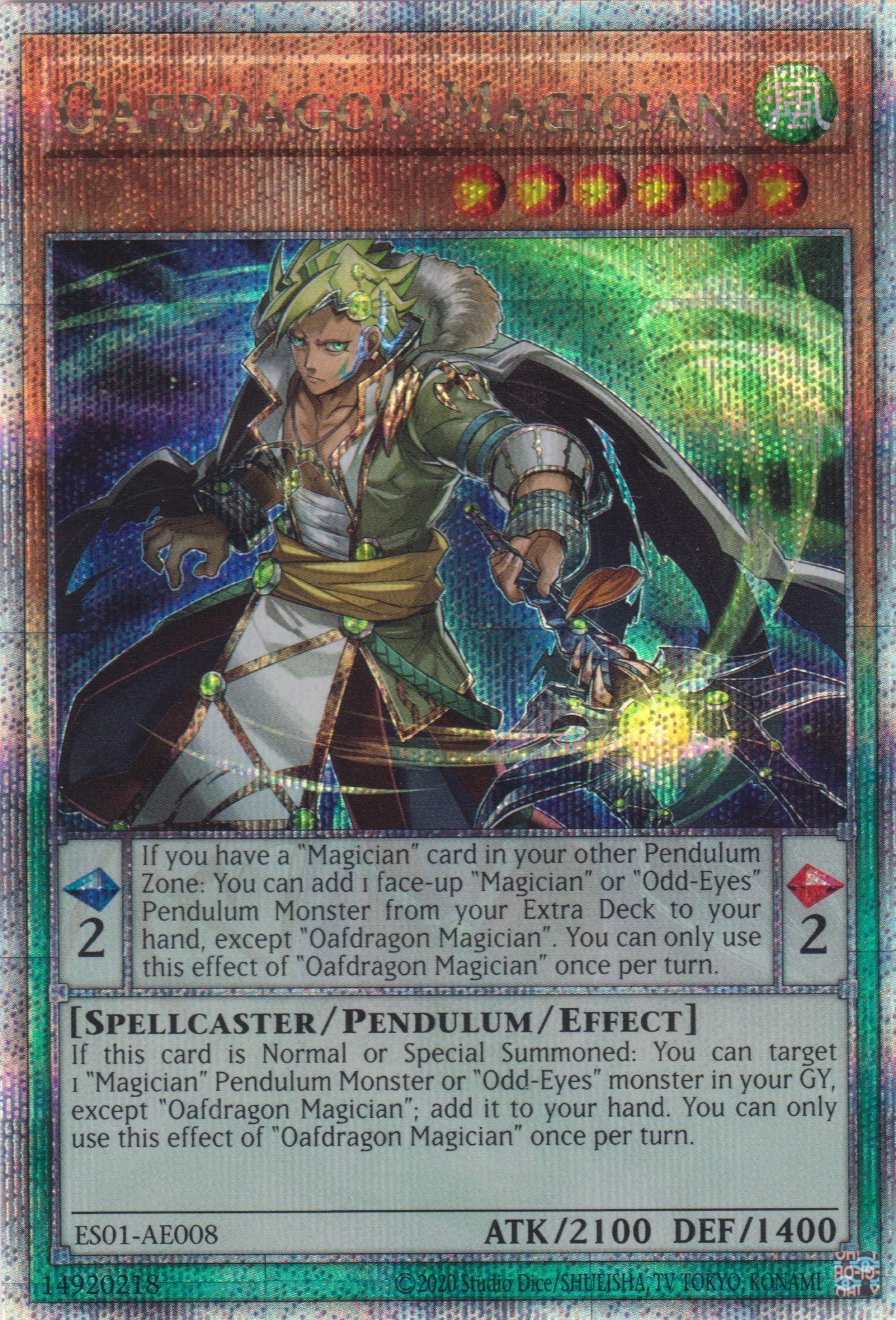 [遊戲王亞英版] 賤龍的魔術師 / 賤竜の魔術師 / Oafdragon Magician-Trading Card Game-TCG-Oztet Amigo