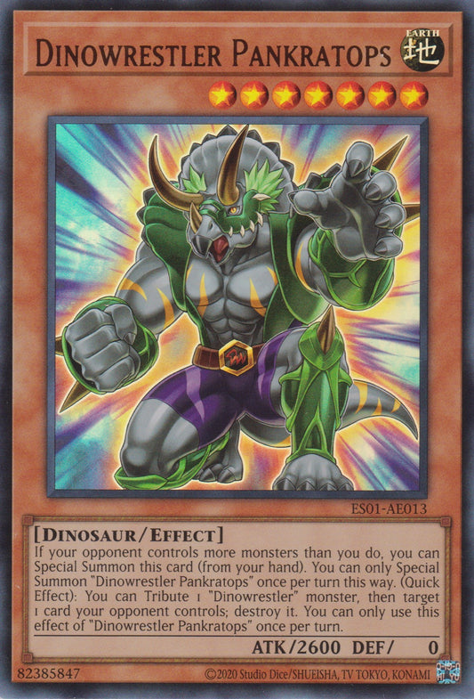 [遊戲王亞英版] 恐龍摔角手潘克拉辛三角龍 / ダイナレスラー·パンクラトプス / Dinowrestler Pankratops-Trading Card Game-TCG-Oztet Amigo