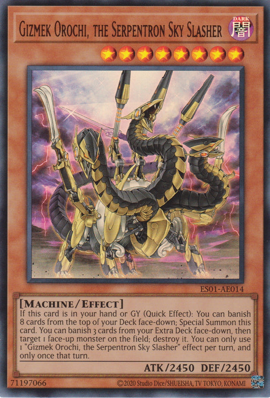 [遊戲王亞英版] 機巧蛇－叢雲遠呂智 / 機巧蛇-叢雲遠呂智 / Gizmek Orochi, the Serpentron Sky Slasher-Trading Card Game-TCG-Oztet Amigo