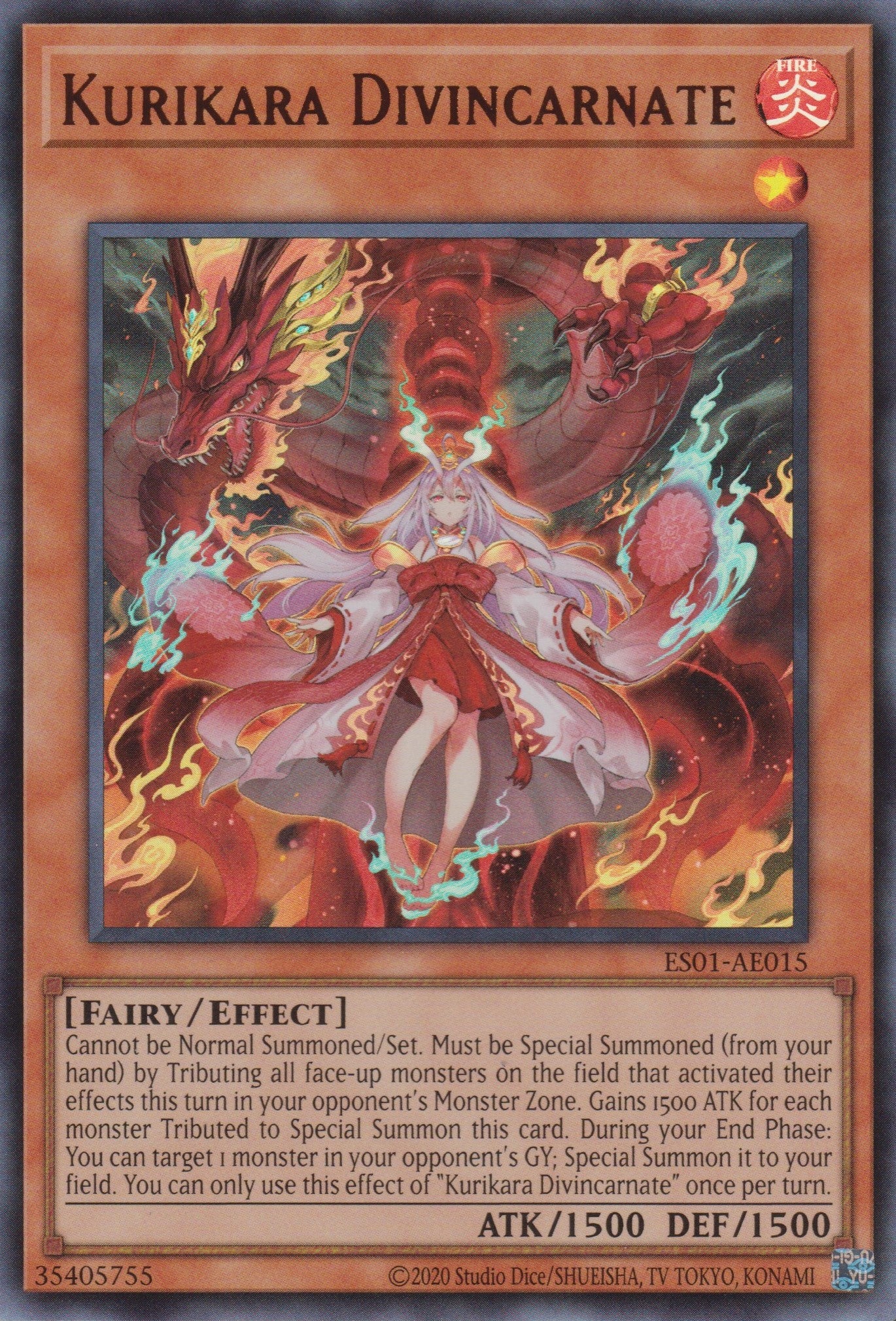 [遊戲王亞英版] 俱利伽羅天童 / 倶利伽羅天童 / Kurikara Divincarnate-Trading Card Game-TCG-Oztet Amigo