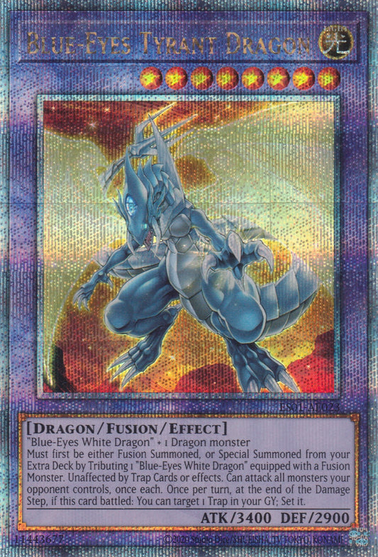 [遊戲王亞英版] 青眼暴君龍 / ブルーアイズ·タイラント·ドラゴン / BLUE-EYES TYRANT DRAGON-Trading Card Game-TCG-Oztet Amigo