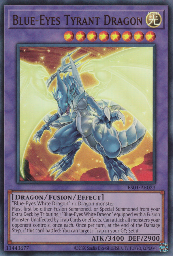 [遊戲王亞英版] 青眼暴君龍 / ブルーアイズ·タイラント·ドラゴン / BLUE-EYES TYRANT DRAGON-Trading Card Game-TCG-Oztet Amigo