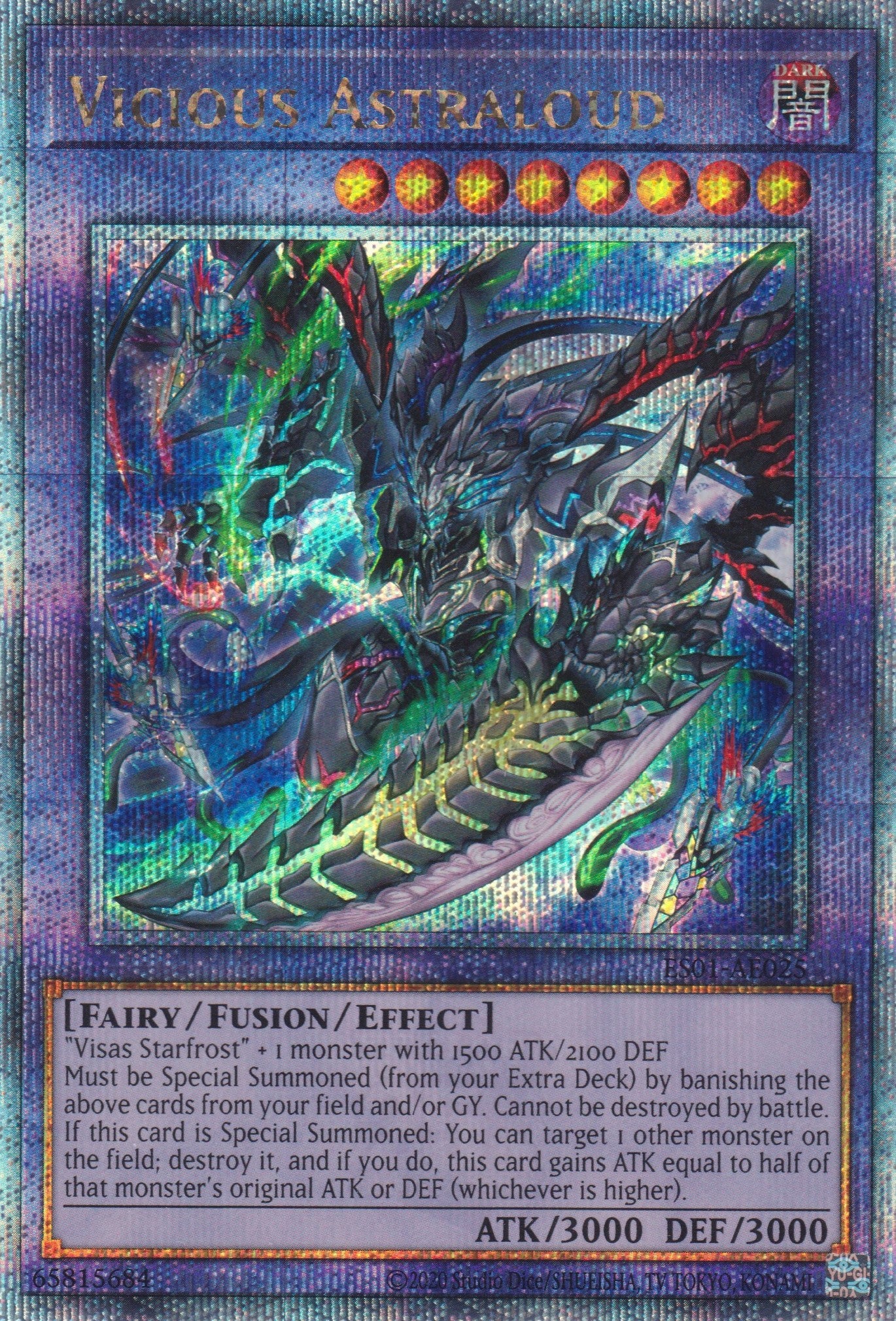 [遊戲王亞英版] 惡沙斯=阿斯露德 / ヴィシャス＝アストラウド / VICIOUS ASTROUD-Trading Card Game-TCG-Oztet Amigo