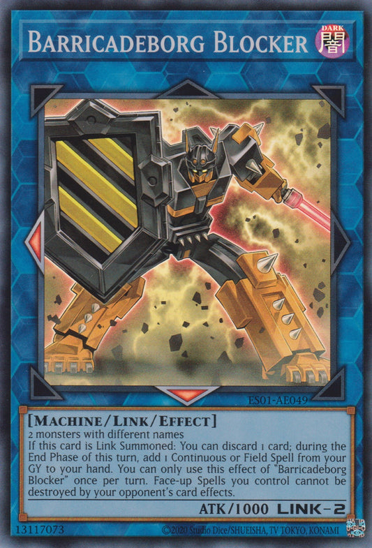 [遊戲王亞英版]  警衛路障賽博格 / 警衛バリケイドベルグ / BARRICADEBORG BLOCKER-Trading Card Game-TCG-Oztet Amigo