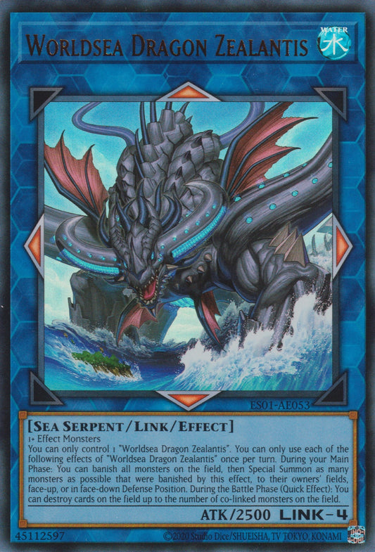[遊戲王亞英版]  世海龍 基蘭提斯 / 世海龍ジーランティス / WORLD OCEAN DRAGON - ZILLANTIS-Trading Card Game-TCG-Oztet Amigo