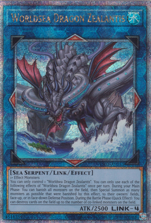 [遊戲王亞英版]  世海龍 基蘭提斯 / 世海龍ジーランティス / WORLD OCEAN DRAGON - ZILLANTIS-Trading Card Game-TCG-Oztet Amigo