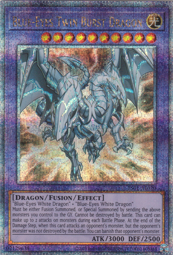 [遊戲王亞英版] 青眼雙爆裂龍 / 青眼の双爆裂龍 / BLUE-EYES TWIN BURST DRAGON