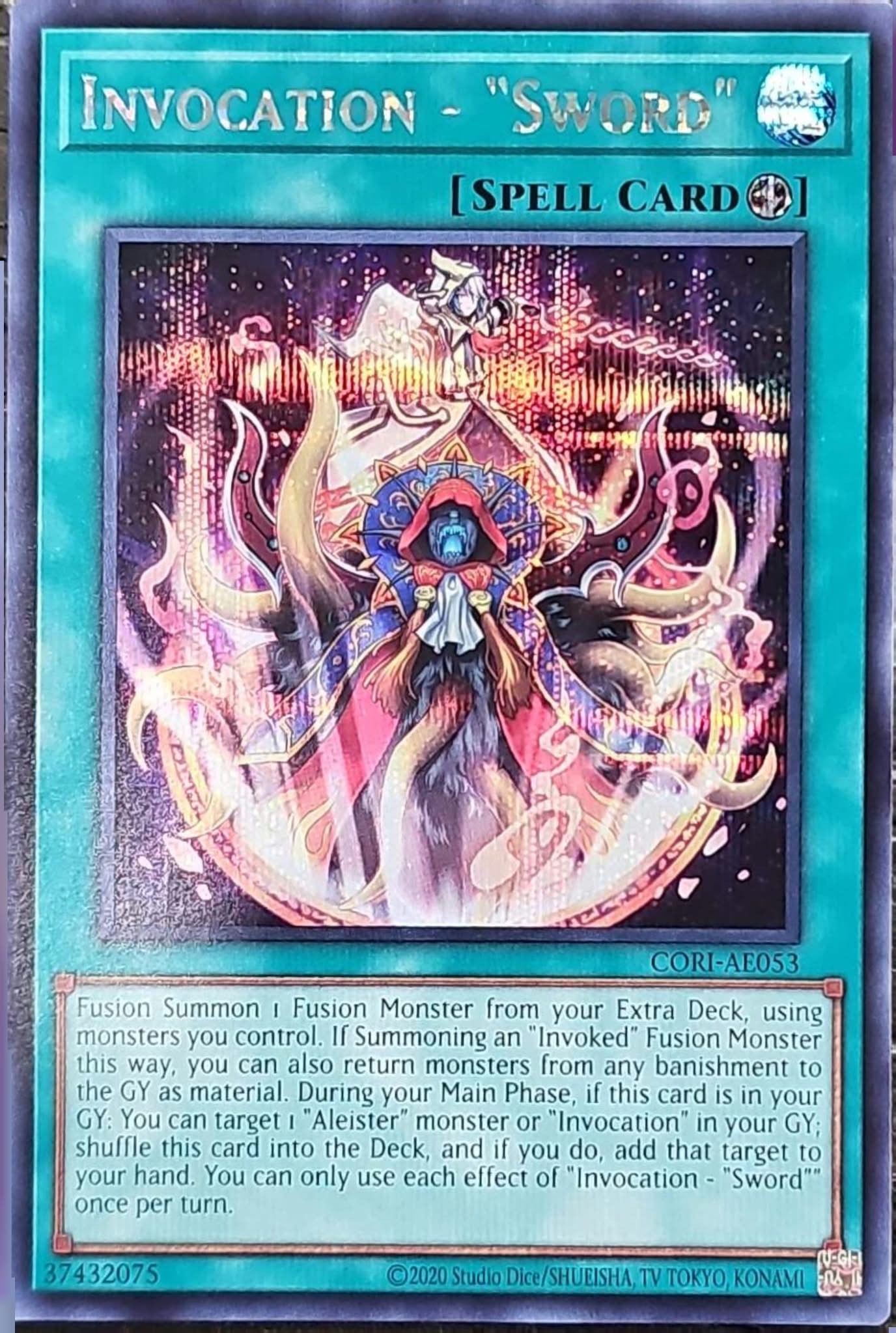 [遊戲王] CORI-AE053 / 召喚魔術-「劍」 / 召喚魔術－「剣」 / Invocation - Sword / SER