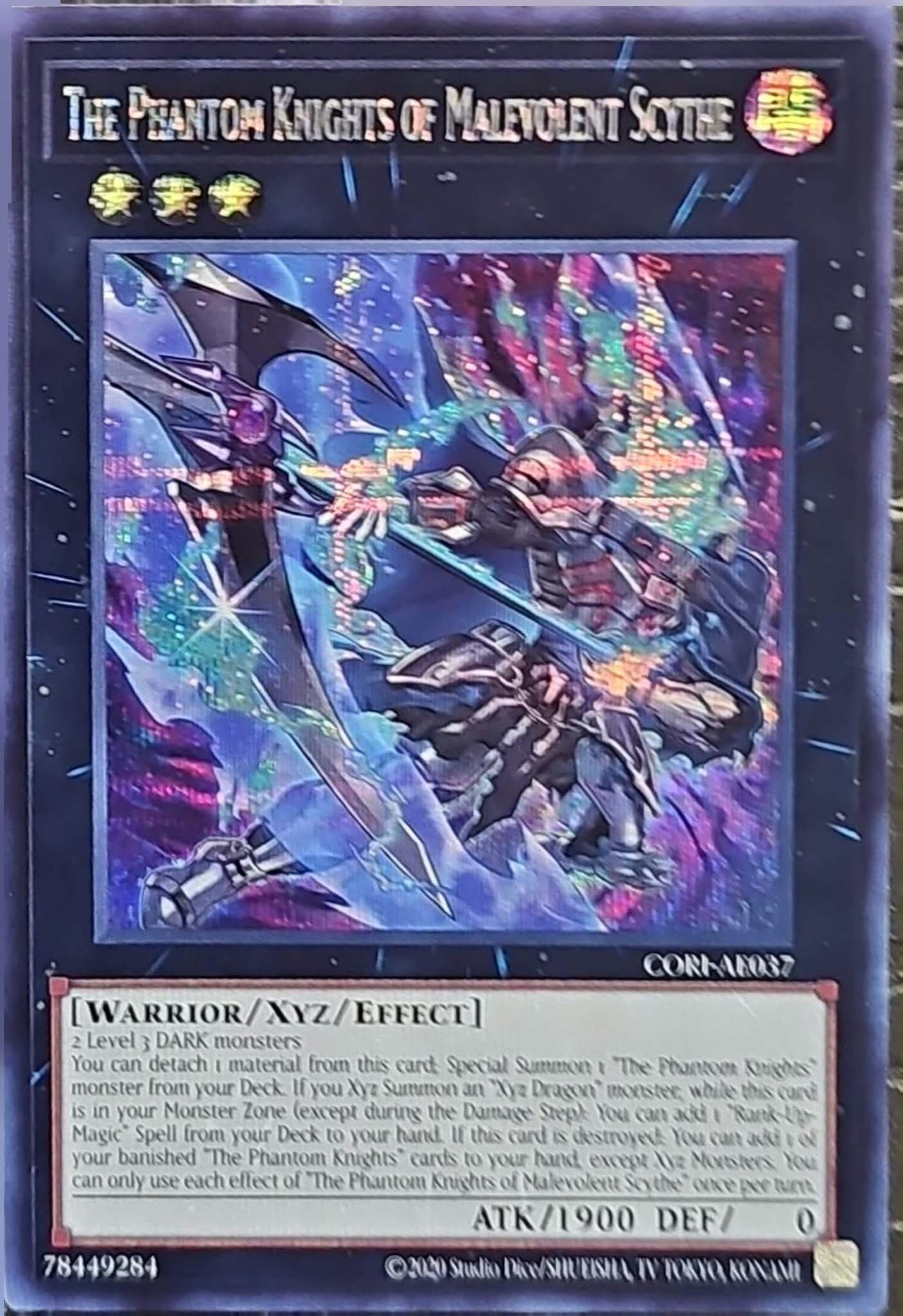 [遊戲王] CORI-AE037 / 幻影騎士團 惡意鐮刀 / 幻影騎士団マレヴォレンスサイス / The Phantom Knights of Malevolent Scythe / SER