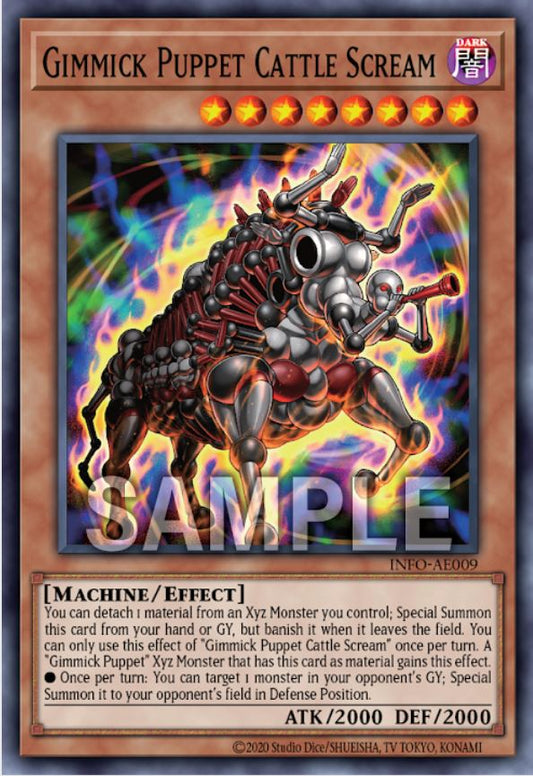 [遊戲王亞英版] 奇巧人偶 四驚嘯牛 / ギミック・パペット－カトル・スクリーム / Gimmick Puppet Cattle Scream-Trading Card Game-TCG-Oztet Amigo