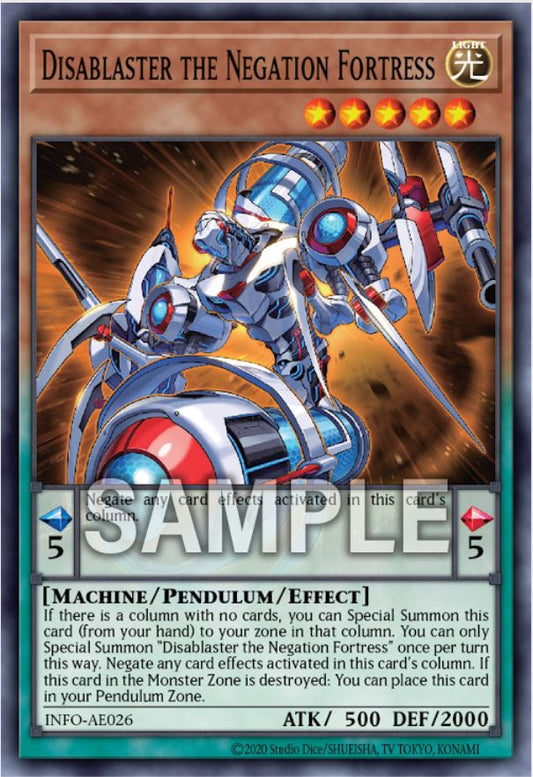 [遊戲王亞英版] 無孔砲塔 失效爆能槍 / 無孔砲塔－ディセイブラスター / Disablaster the Matchless Turret-Trading Card Game-TCG-Oztet Amigo