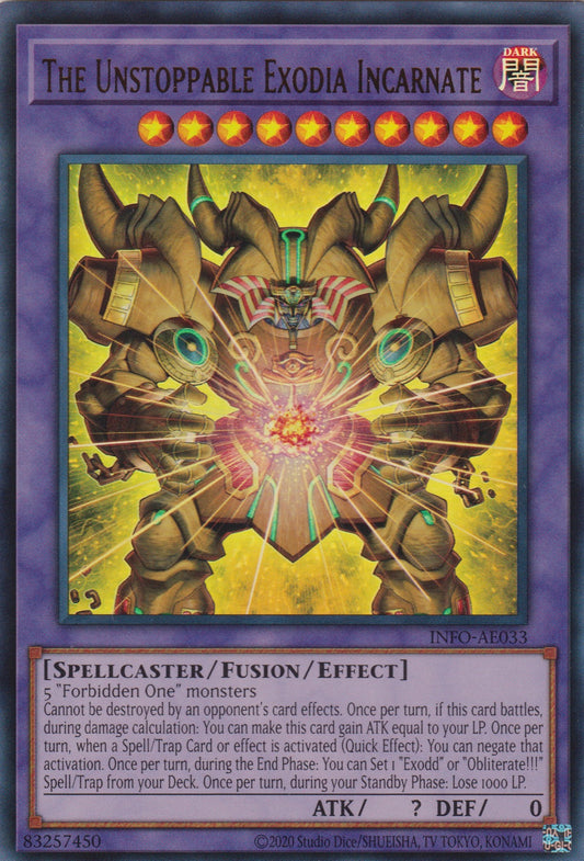 [遊戲王亞英版] 幻之召喚神 艾克索迪亞 / 幻の召喚神エクゾディア / The Phantom Exodia Incarnate-Trading Card Game-TCG-Oztet Amigo