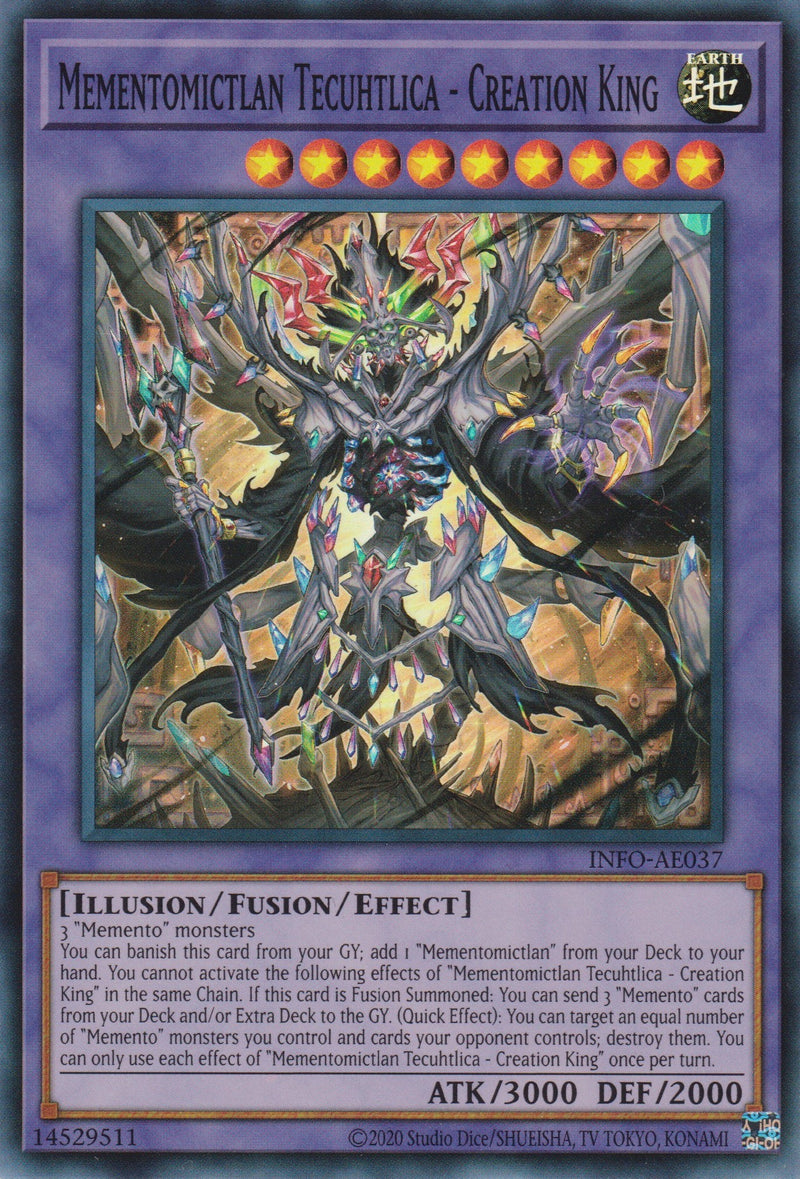 [遊戲王亞英版] 冥骸王 記憶物冥地王 / 冥骸王－メメントラン・テクトリカ / Mementomictlan Tecuhtlica - Combined Conqueror-Trading Card Game-TCG-Oztet Amigo