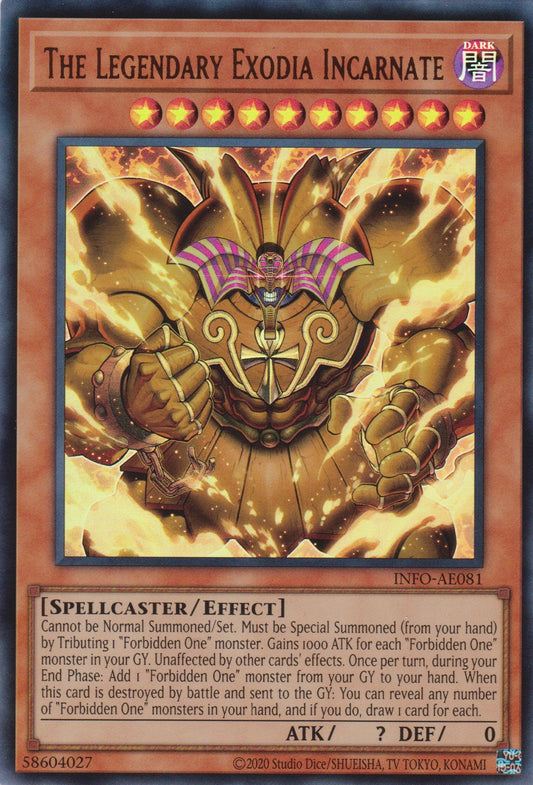 [遊戲王亞英版] 召喚神 艾克索迪亞 / 召喚神エクゾディアナ / The Legendary Exodia Incarnate-Trading Card Game-TCG-Oztet Amigo
