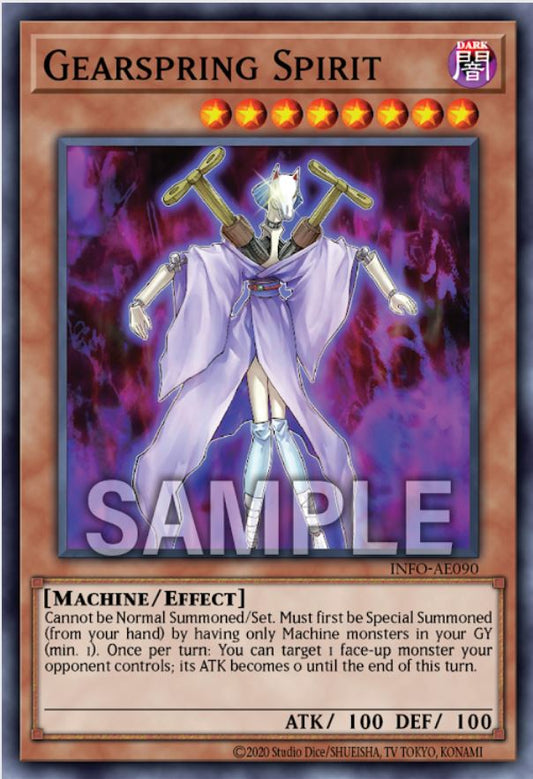 [遊戲王亞英版] 上弦式神/ ネジマキシキガミ /  Gearspring Spirit-Trading Card Game-TCG-Oztet Amigo