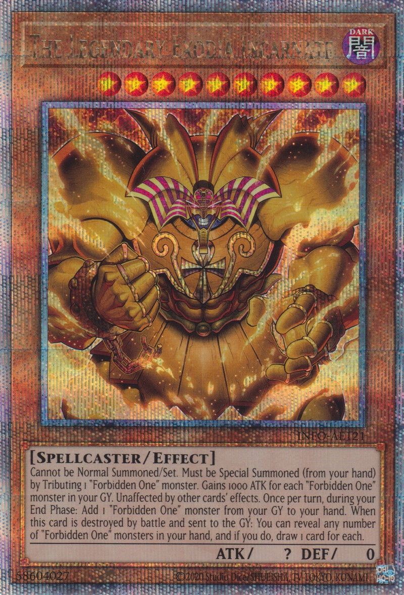 [遊戲王亞英版] 召喚神 艾克索迪亞 /召喚神エクゾディア / The Legendary Exodia Incarnate-Trading Card Game-TCG-Oztet Amigo