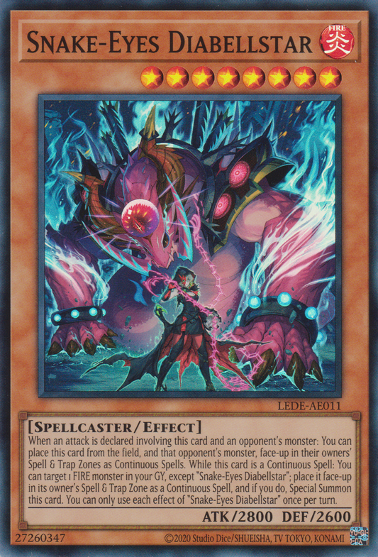 [遊戲王亞英版] 蛇眼的大炎魔 迪亞貝斯塔爾 / 蛇眼の大炎魔 / Snake-Eyes Diabellstar-Trading Card Game-TCG-Oztet Amigo