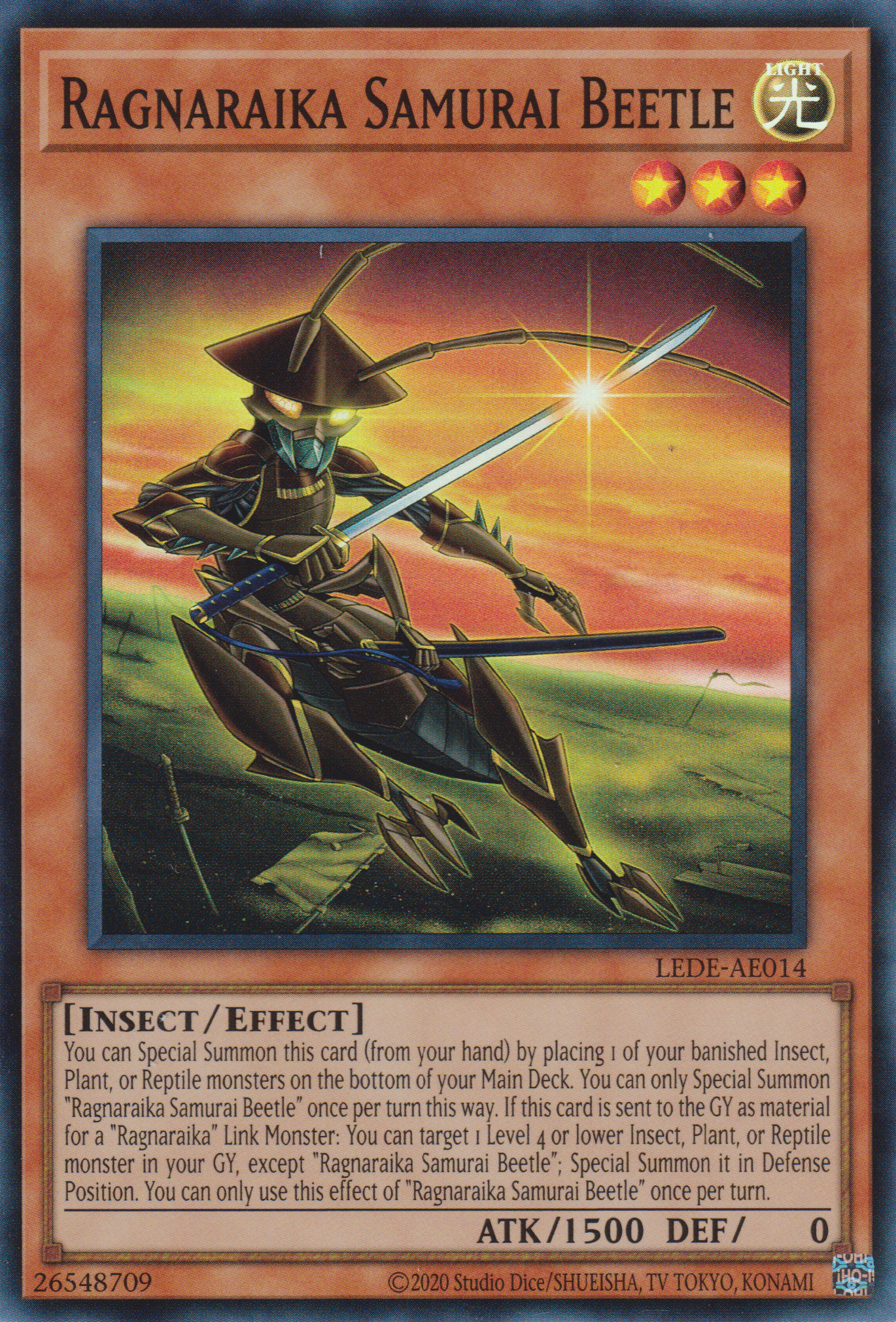 [遊戲王亞英版] 蕾禍的矢筈天牛 / 蕾禍ノ矢筈天牛 / Raika no Yahazu Kamikiri-Trading Card Game-TCG-Oztet Amigo