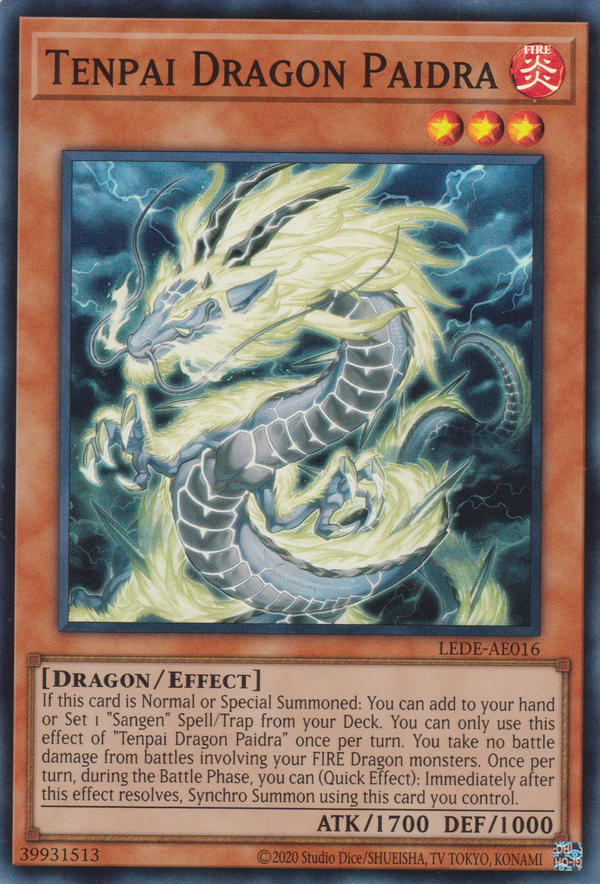 [遊戲王亞英版] 天盃龍 白板龍 / 天盃龍パイドラ / Tenpai Dragon Baidora-Trading Card Game-TCG-Oztet Amigo