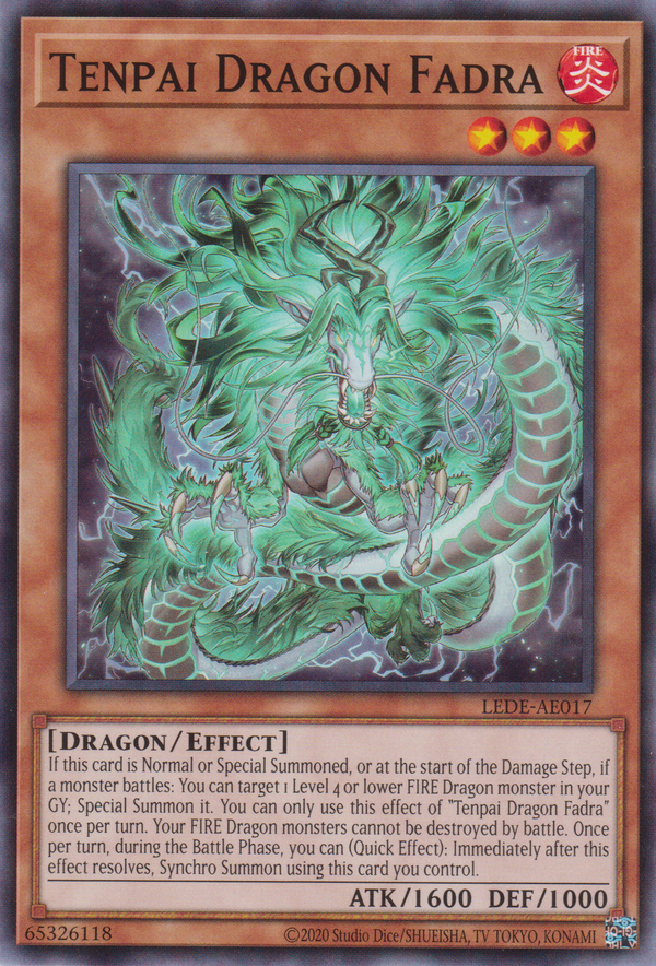 [遊戲王亞英版] 天盃龍 綠發龍 / 天盃龍ファドラ / Tenpai Dragon Fadora-Trading Card Game-TCG-Oztet Amigo